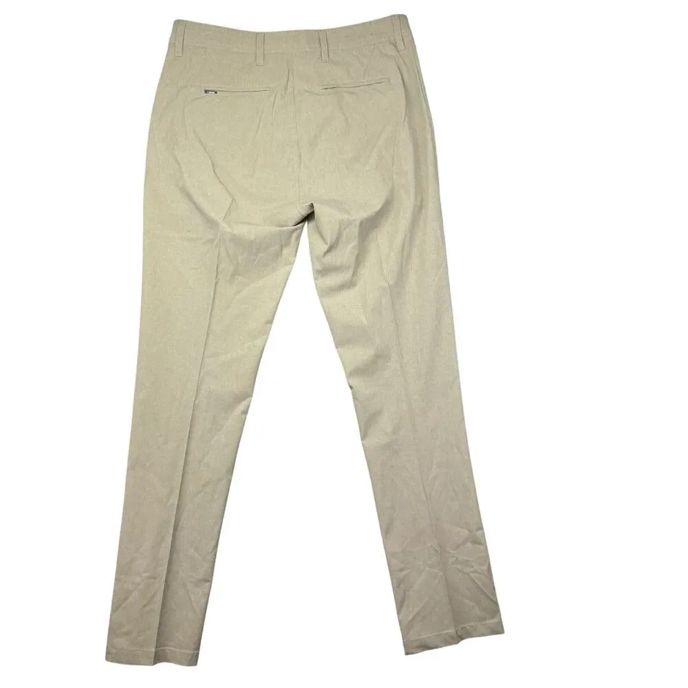 Linksoul Pants Men’s 32R Beige Chino Performance Preppy Casual Outdoor Golf Flex